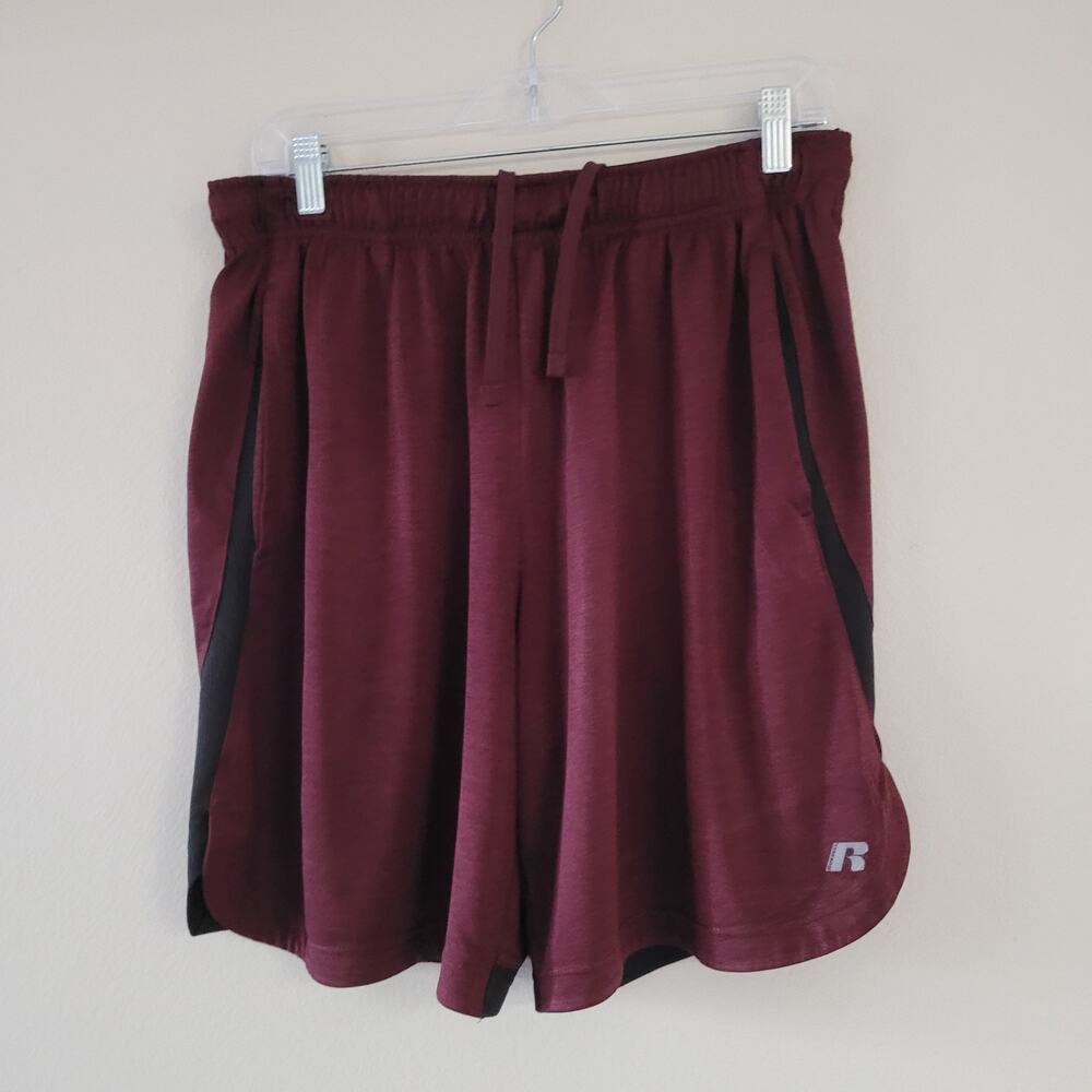 Russell Athletic Men's Burgundy Shorts - Size Medium